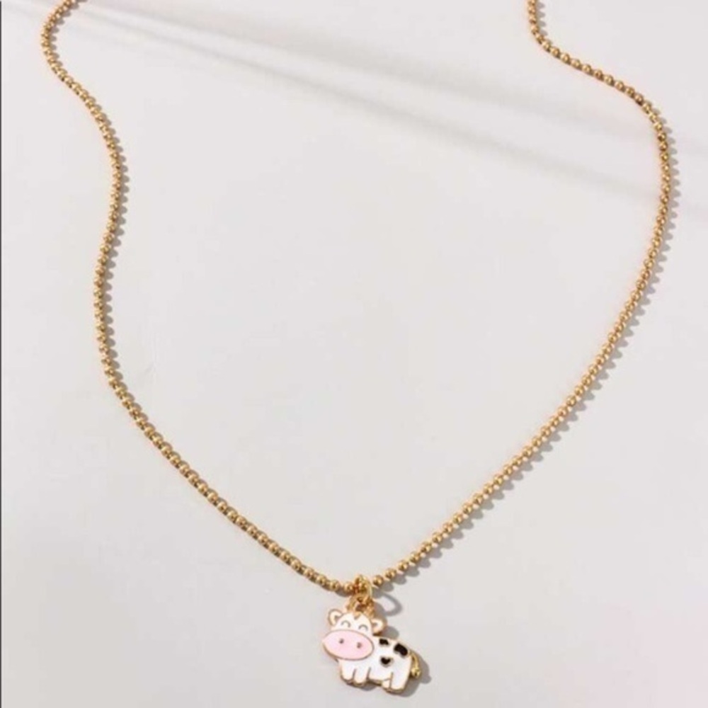 3/$30 💛 Cow Charm Necklace